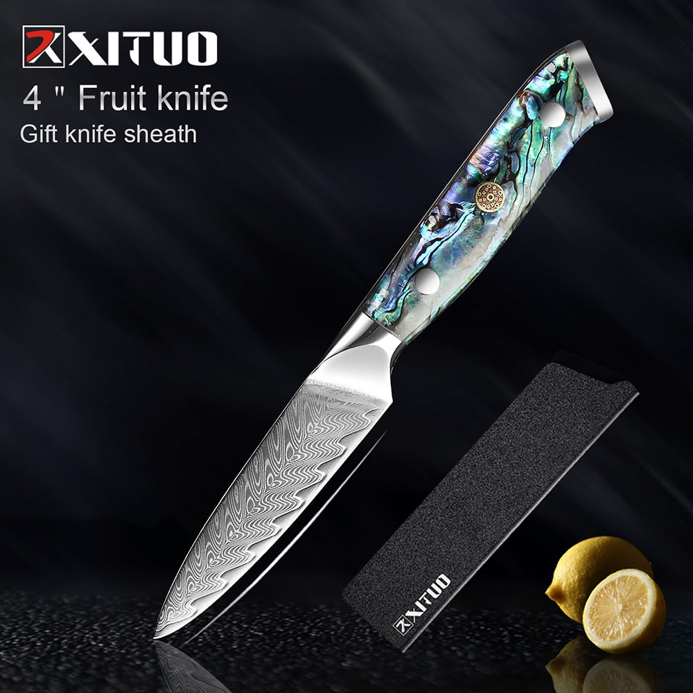 Facas Japonesas Originais da XITUO 1-7 PCS (DAMASCUS STEEL)