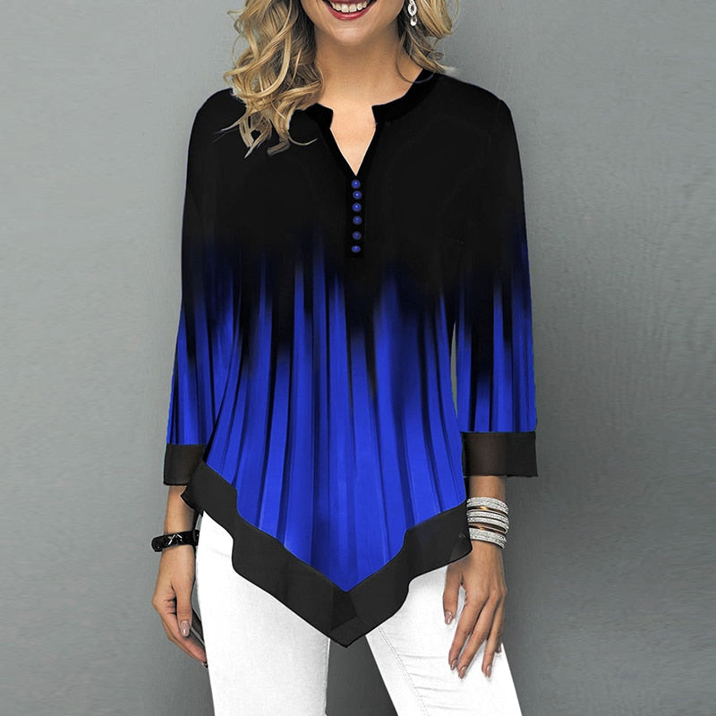 Blusa Estampada Casual e Elegante DIANRUO TUNIC STYLE